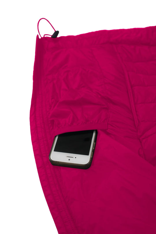 Kurtka Grüezi bag DownWool dla kobiet w kolorze różowym, kieszeń wewnętrzna lekkiej kurtki outdoorowej izolującej