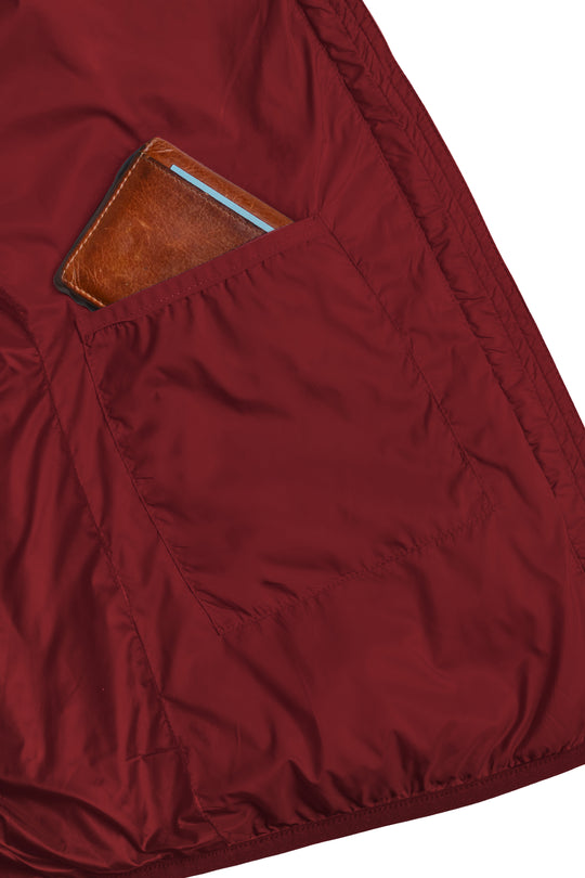 Refreshful Silkwool Jacke Herren rot Innnentasche