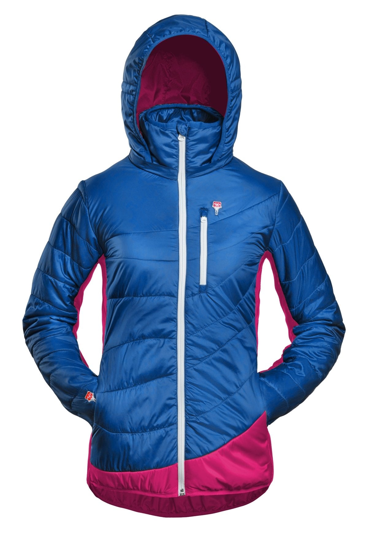 Refreshful SilkWool Jacket W Isolationsjacke | Skydiver Blue - Raspberry Red