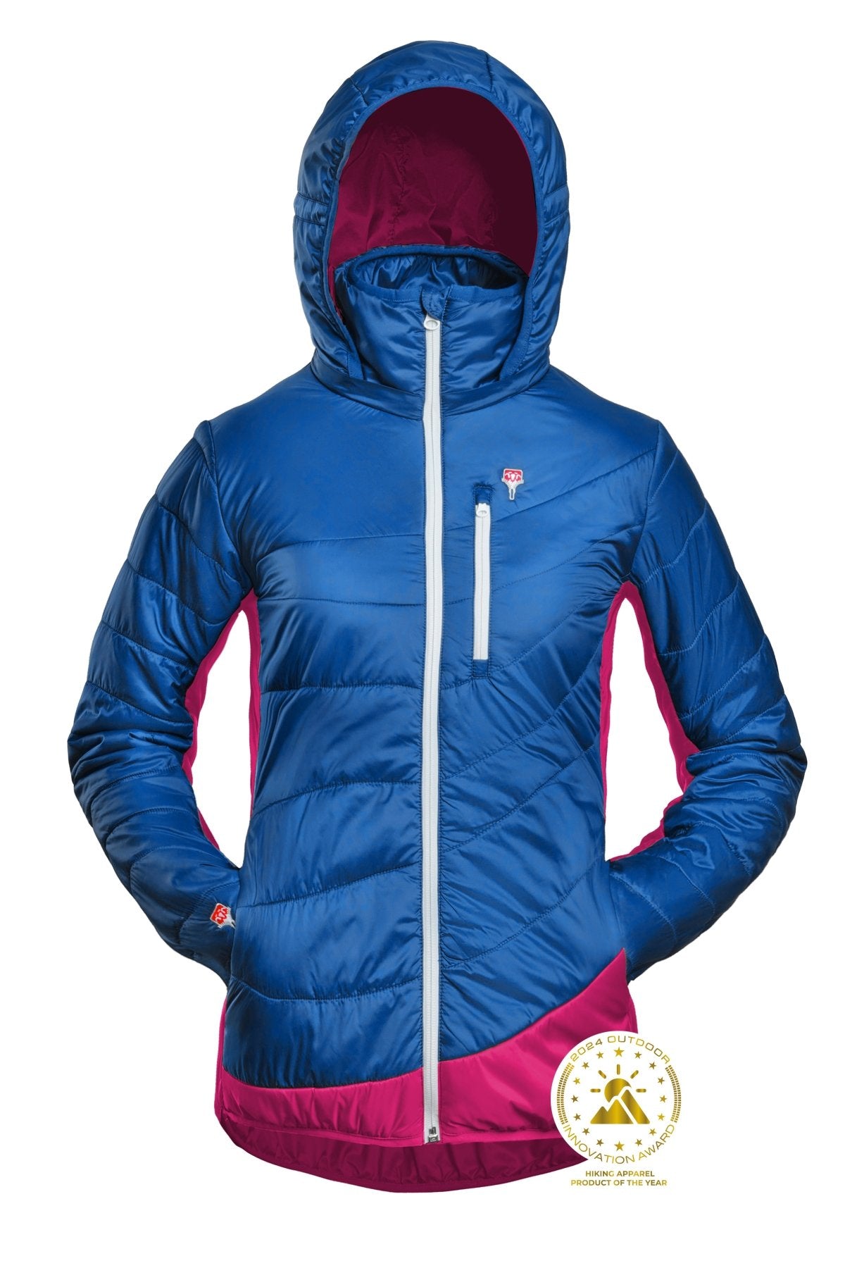 Refreshful SilkWool Jacket W Isolationsjacke | Skydiver Blue - Raspberry Red