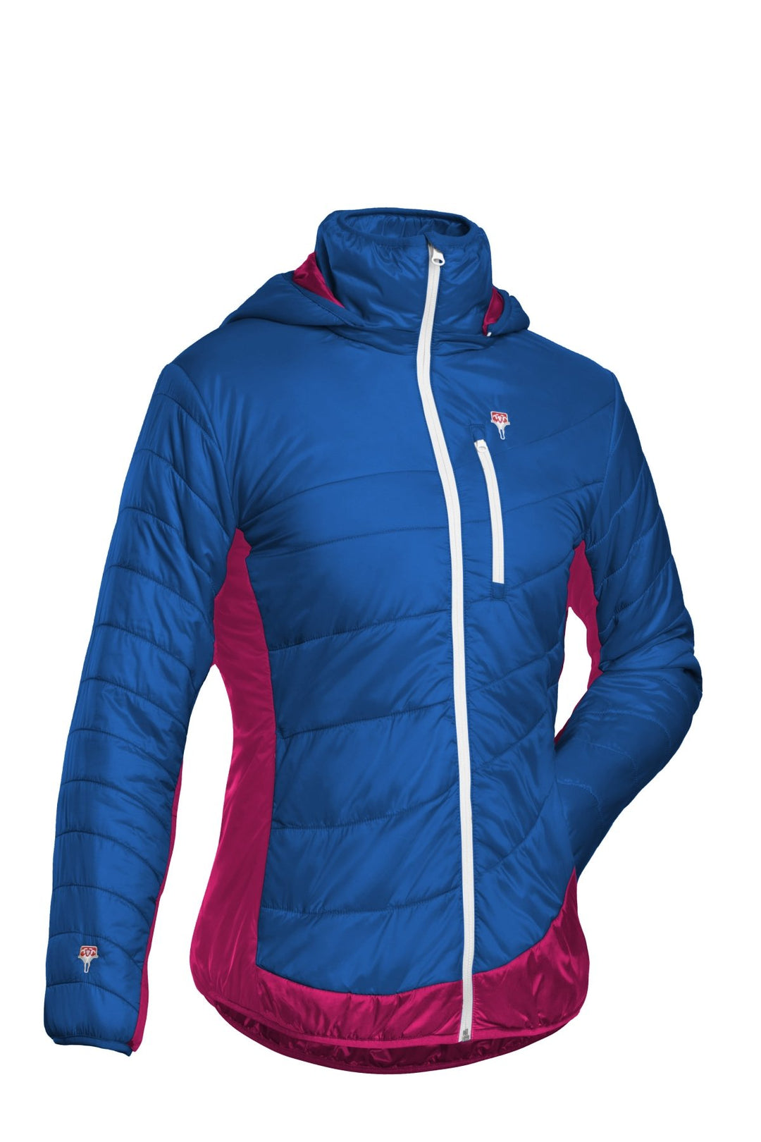Refreshful SilkWool Jacket | Women´s | Skydiver Blue - Raspberry Red