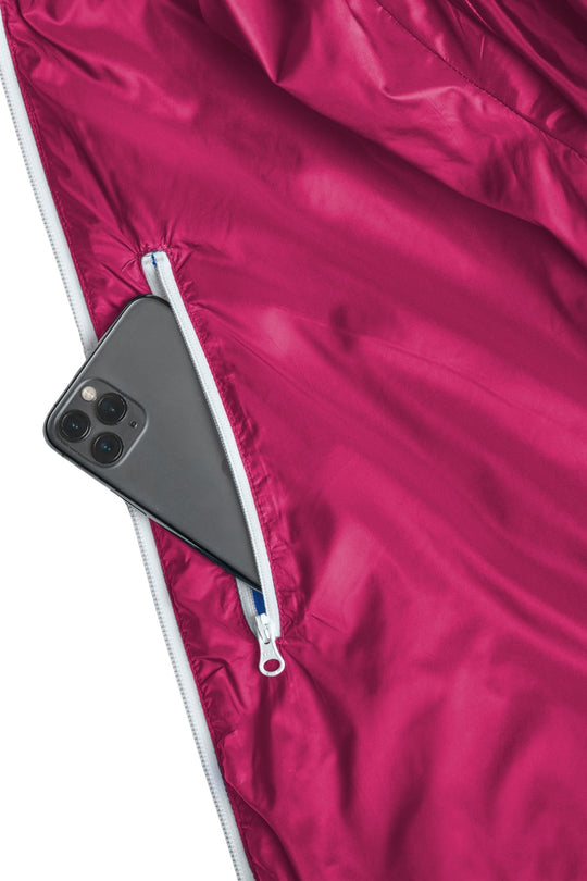 Refreshful SilkWool Jacket | Women´s | Skydiver Blue - Raspberry Red