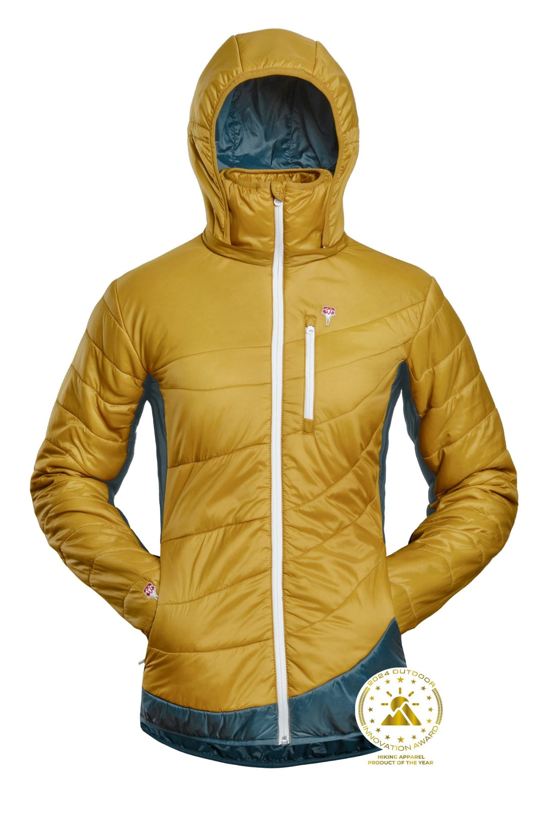 Refreshful SilkWool Jacket W | Pineapple - Saphir Blue