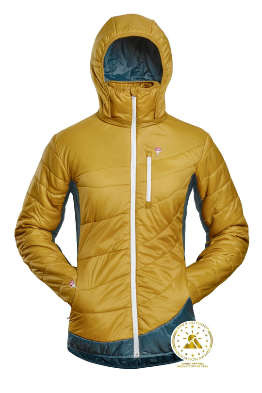 Refreshful SilkWool Jacket W | Pineapple - Saphir Blue