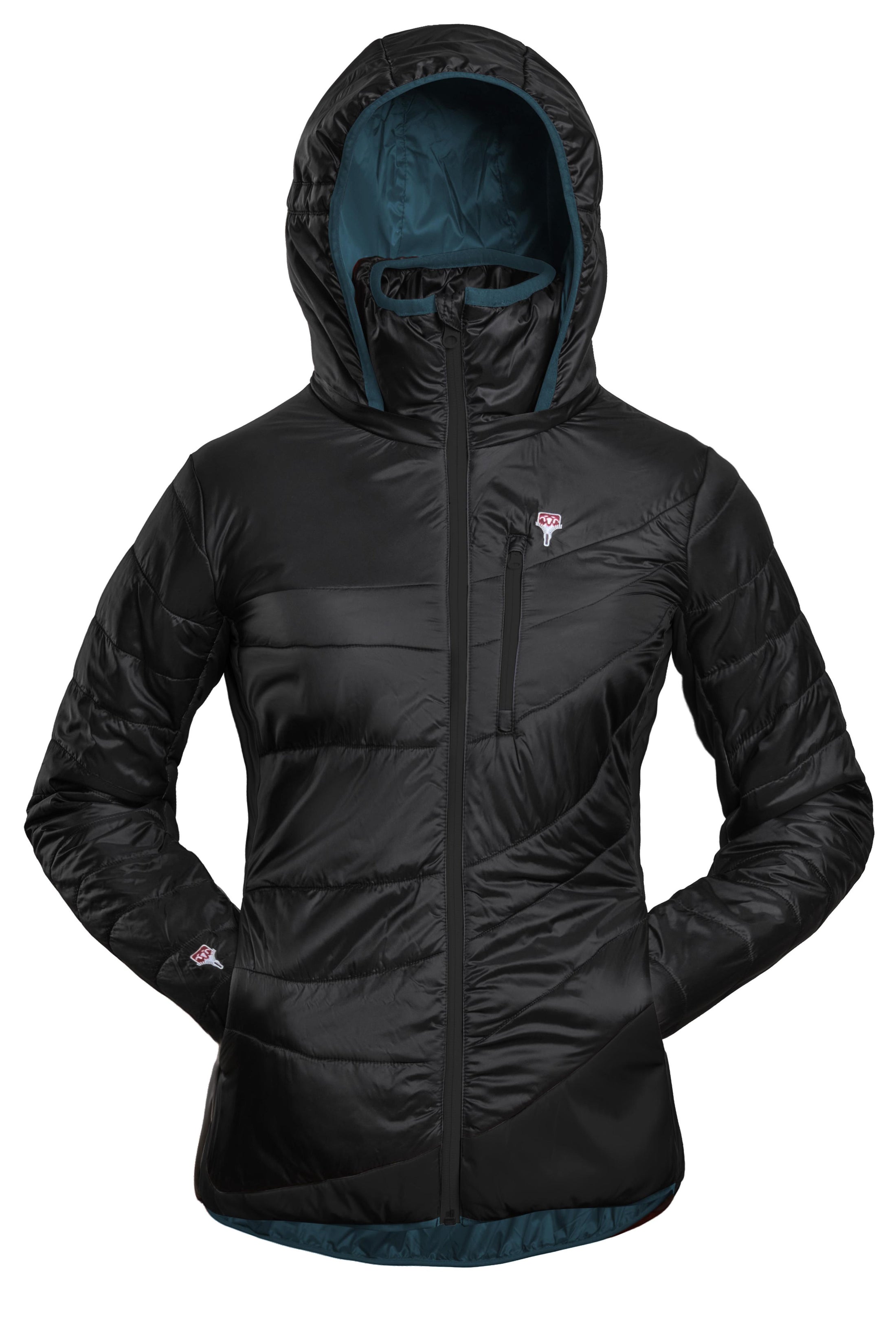 Refreshful SilkWool Jacket Flower Reverse | Women´s | Saphir Blue