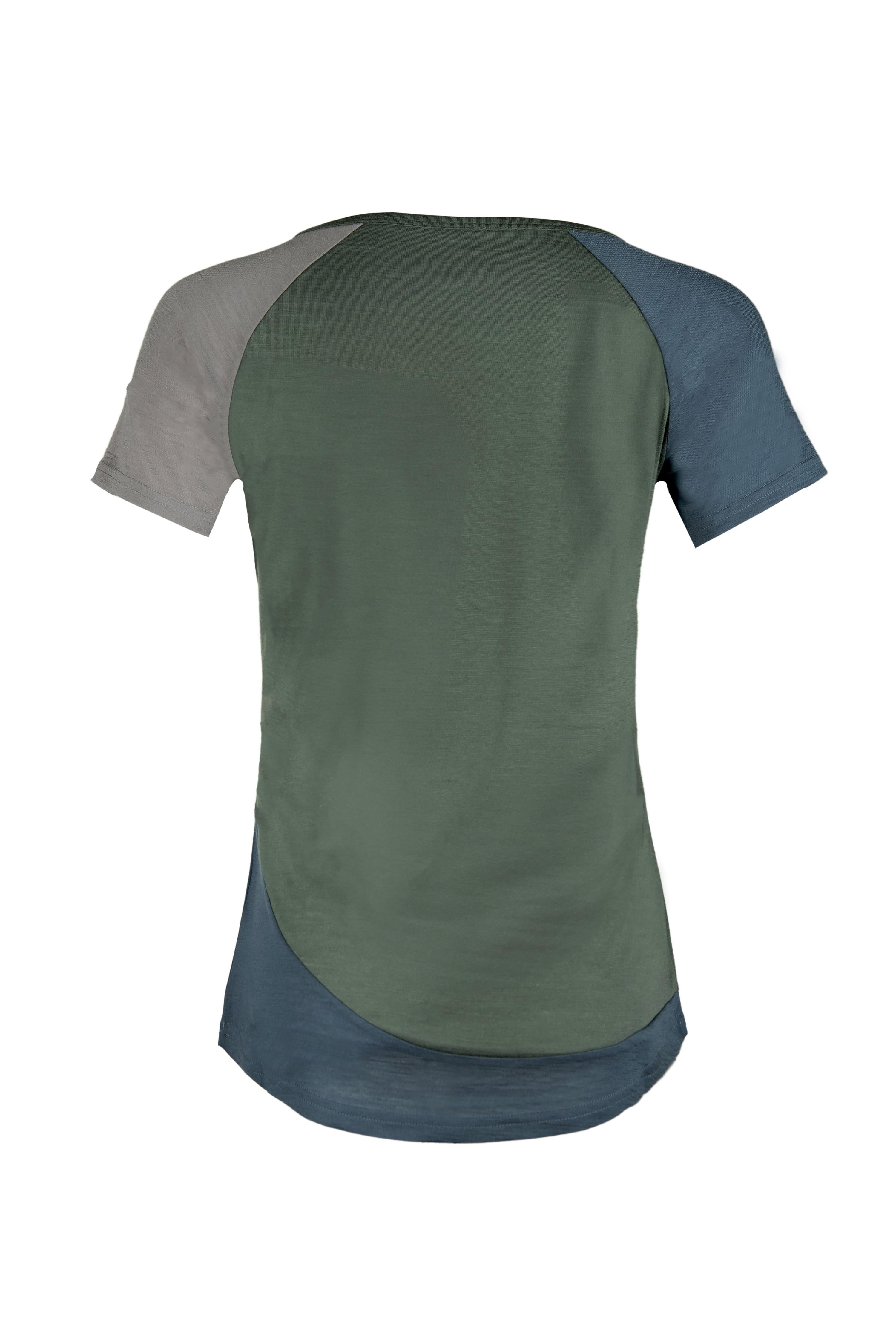 Woodwool t-shirt Lady Janeway Grün Rucken