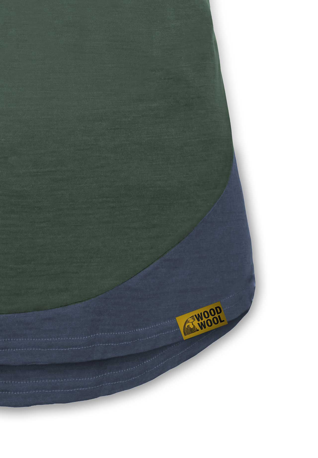 Woodwool Shirt Lady janeway Grün / Blau