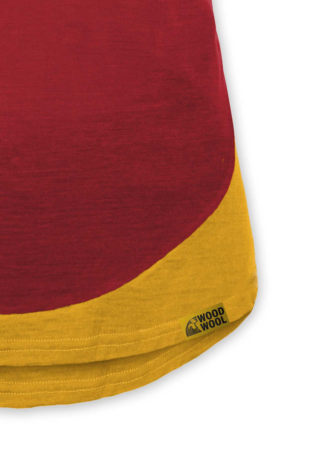 Woodwool Shirt Lady janeway Rot / Gelb logo