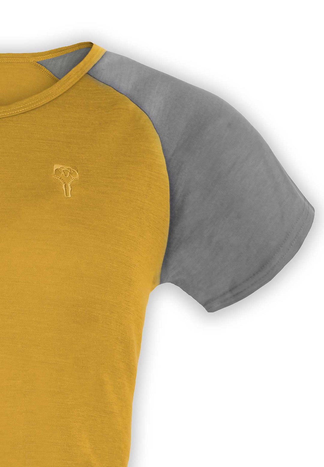 Woodwool Shirt Lady janeway Gelb / Grau