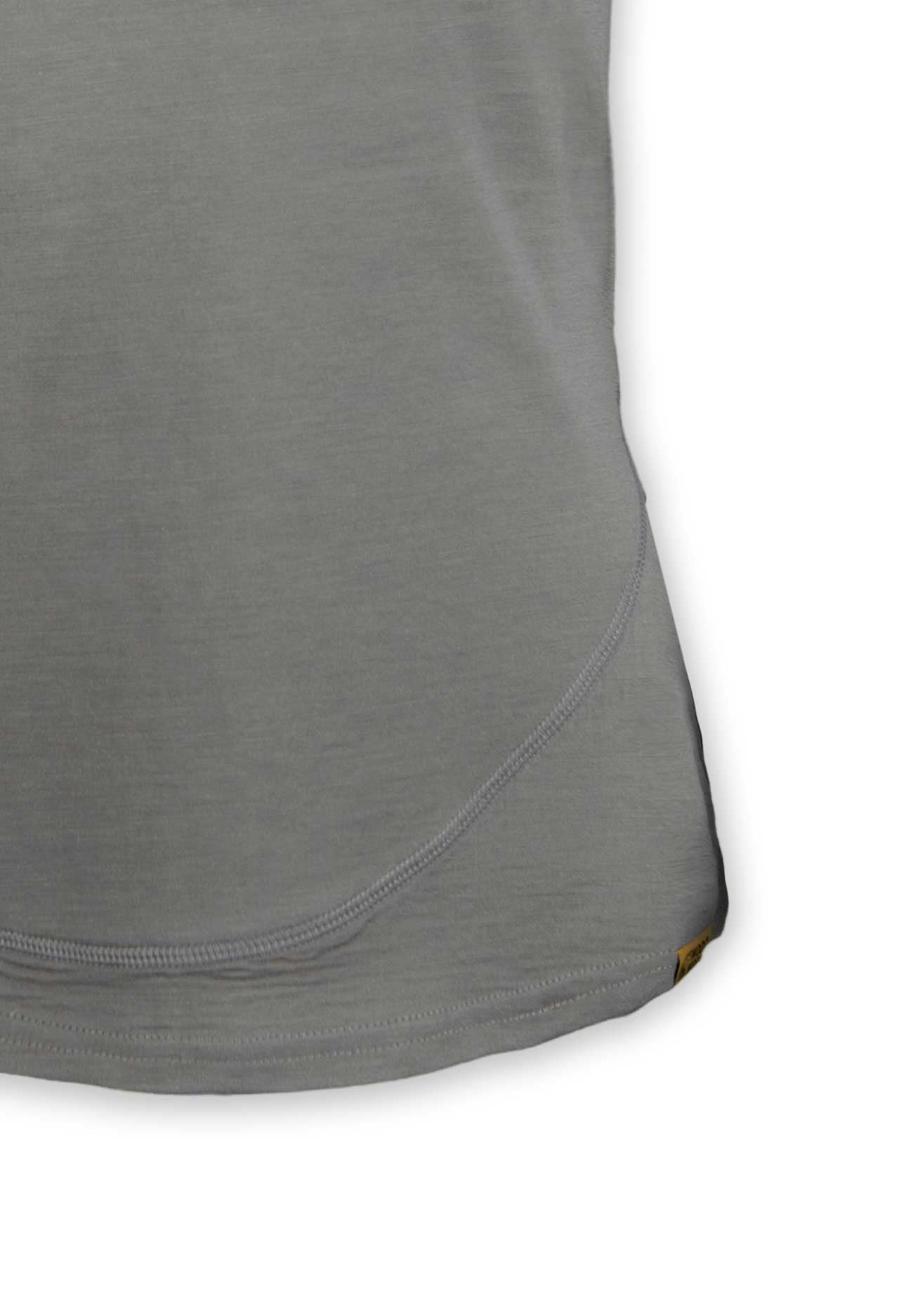 Woodwool t-shirt Lady Burnham Grau Logo