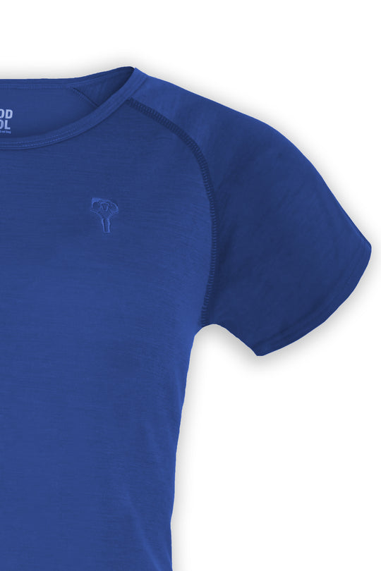 WoodWool T-Shirt Lady Burnham | Skydiver Blue