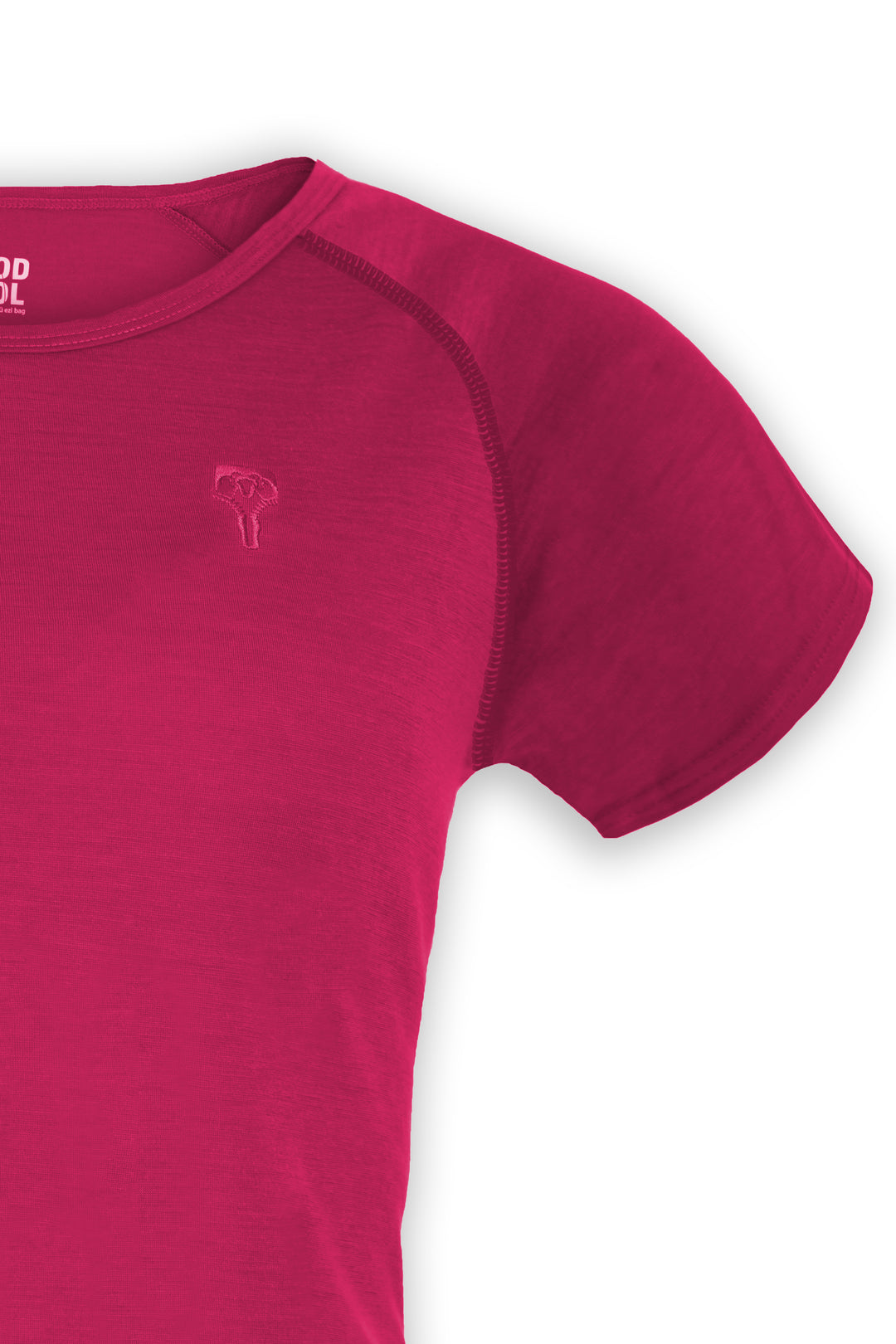 WoodWool T-Shirt Lady Burnham | Raspberry Red