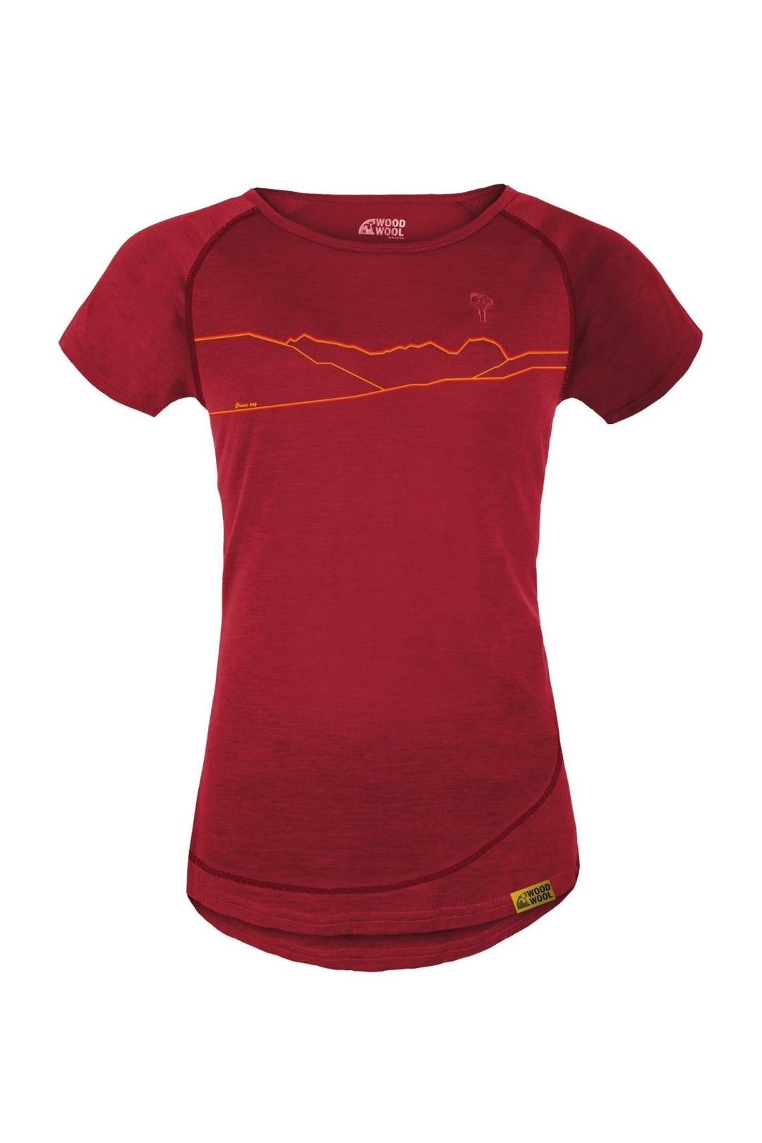 WoodWool T-shirt Lady Kira Hometown Fired Red Brick