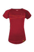 WoodWool T-Shirt Lady Kira Hometown | Fired Red Brick