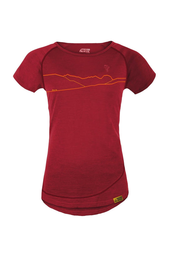 WoodWool T-shirt Lady Kira Hometown Fired Red Brick