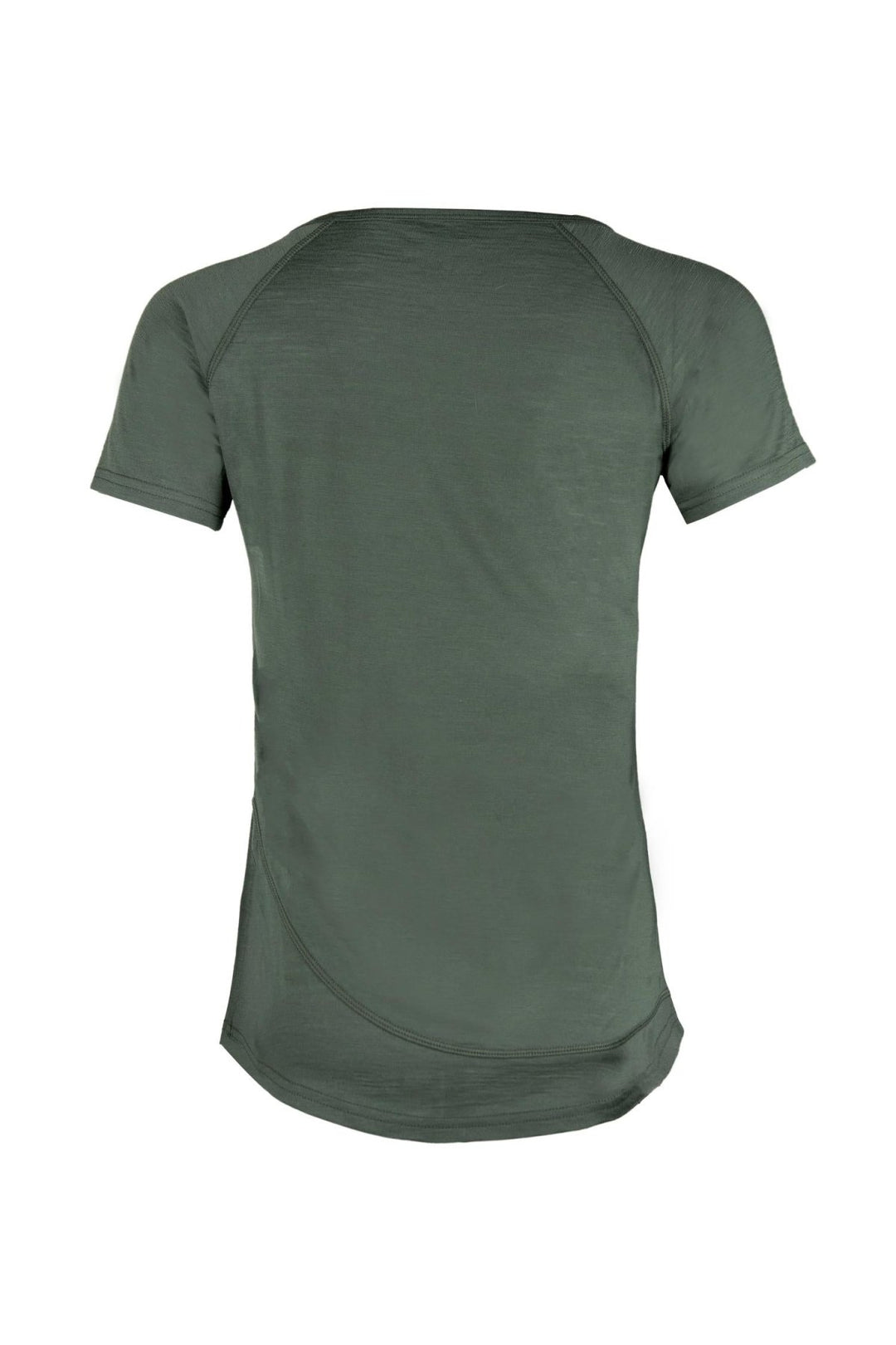 WoodWool T-shirt Lady Deanna Boulder Bayberry green Rucken