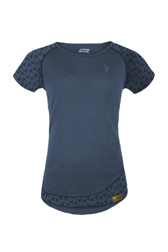WoodWool T-shirt Lady Deanna Boulder Ocean Cavern
