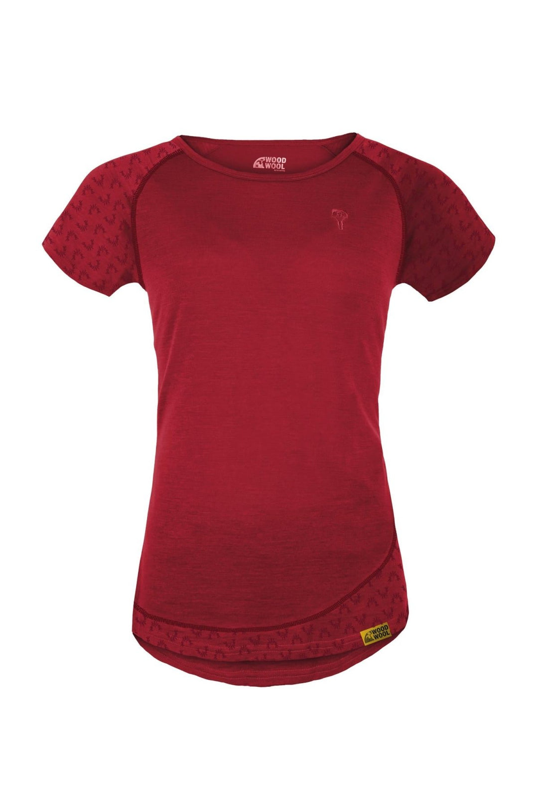 WoodWool T-shirt Lady Deanna Boulder Fired Red Brick