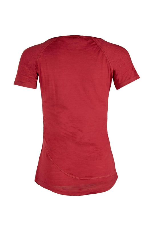 WoodWool T-shirt Lady Deanna Boulder Fired Red Brick Back