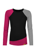 WoodWool Longsleeve Lady Phillippa | Black - Raspberry Red
