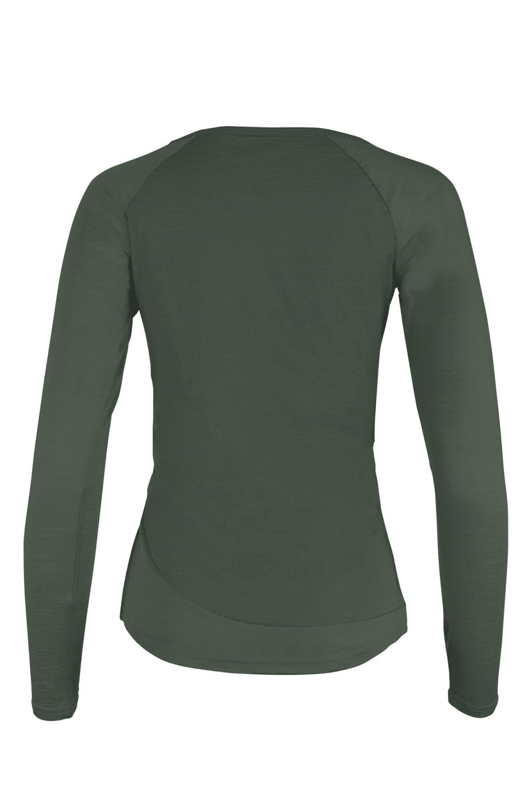 WoodWool Longsleeve Lady Chapel Bayberry Green back