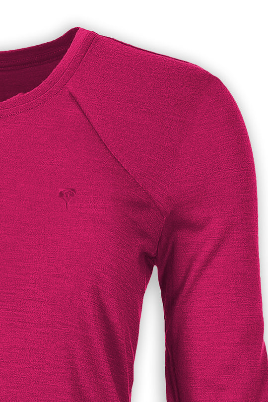 WoodWool Longsleeve Lady Chapel | Raspberry Red