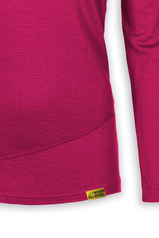 WoodWool Longsleeve Lady Chapel | Raspberry Red