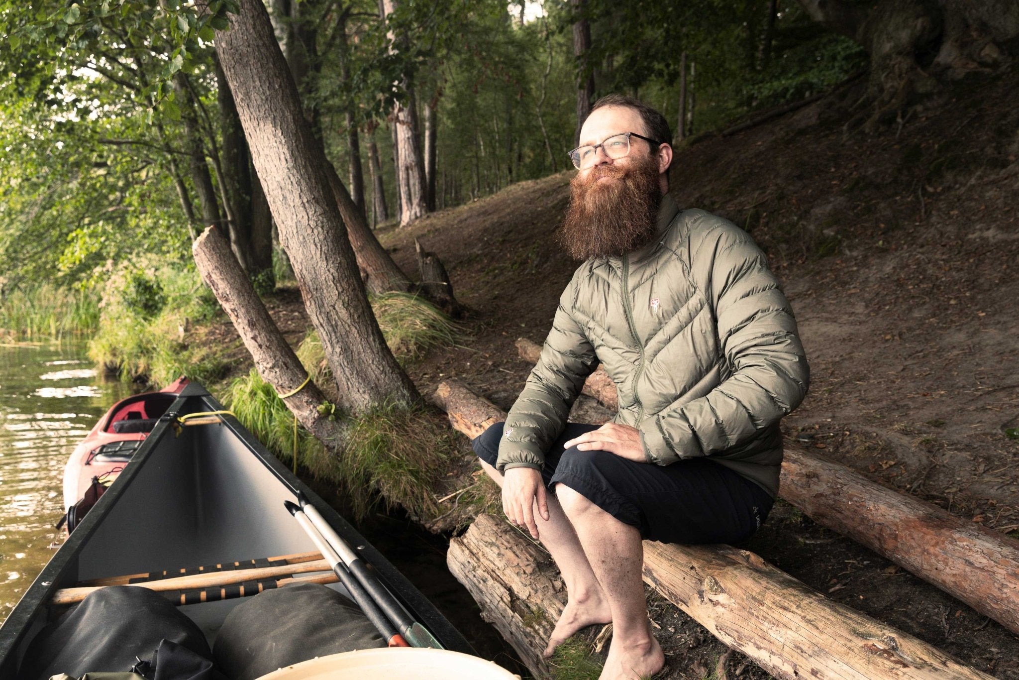 THE SENSEFUL DOWNWOOL JACKET M | OLIVE0