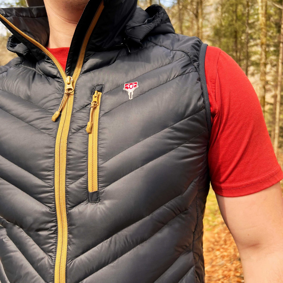 Lightful Downwool vest im einsatz