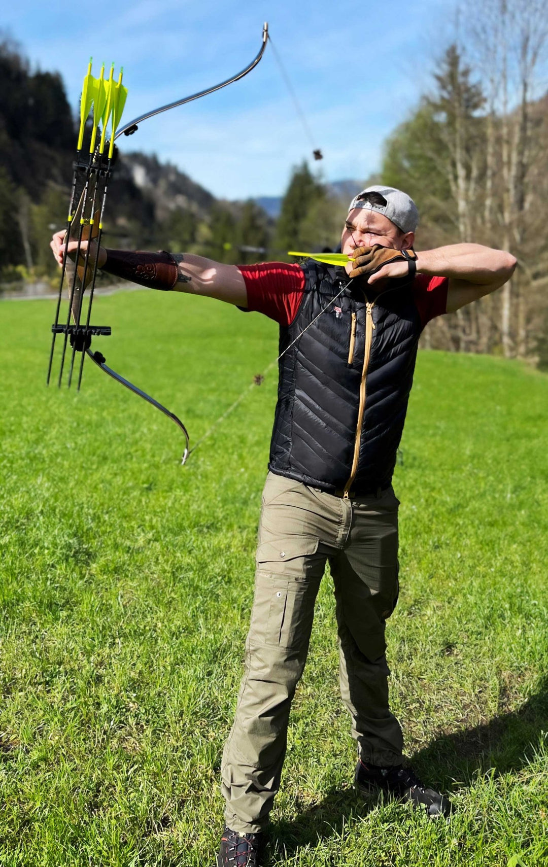 Bogen schießen Downwool veste