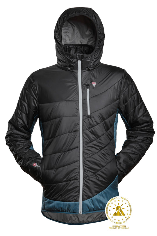 Refreshful SilkWool Jacket | Black - Saphir Blue M