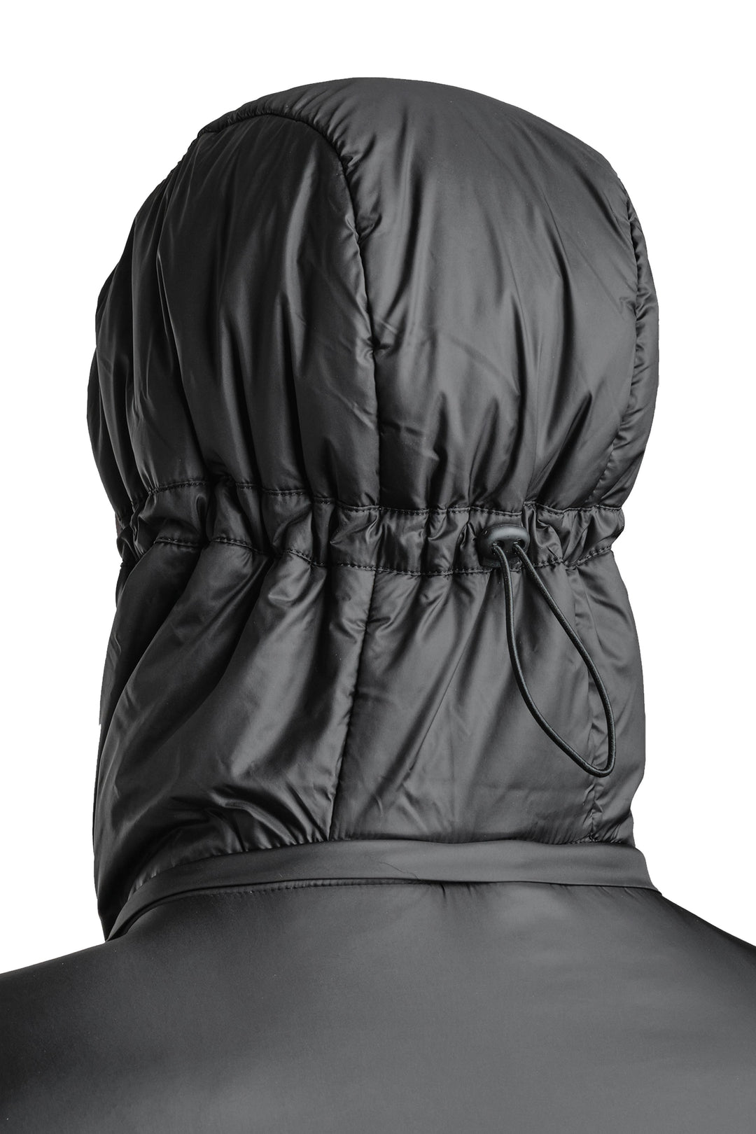 Refreshful Silkwool Jacke Herren Schwarz Verstellbare Kapuze