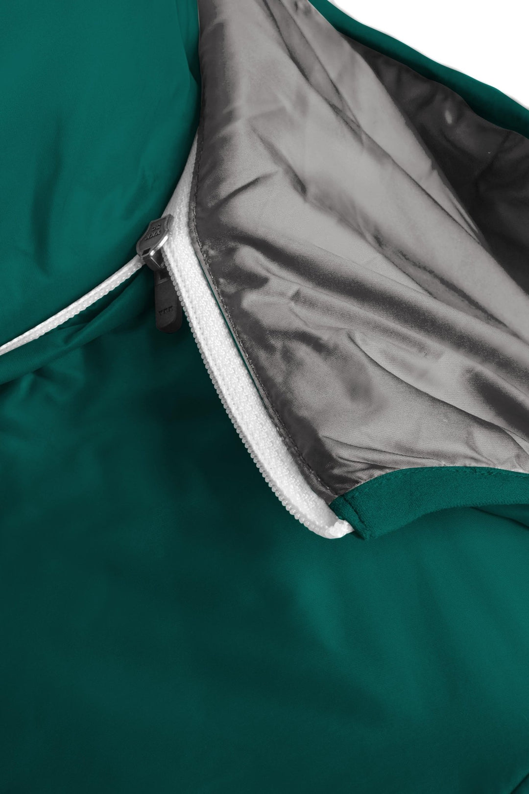 Refreshful Silkwool Jakce Herren Ocean Green - Grey Kapuze