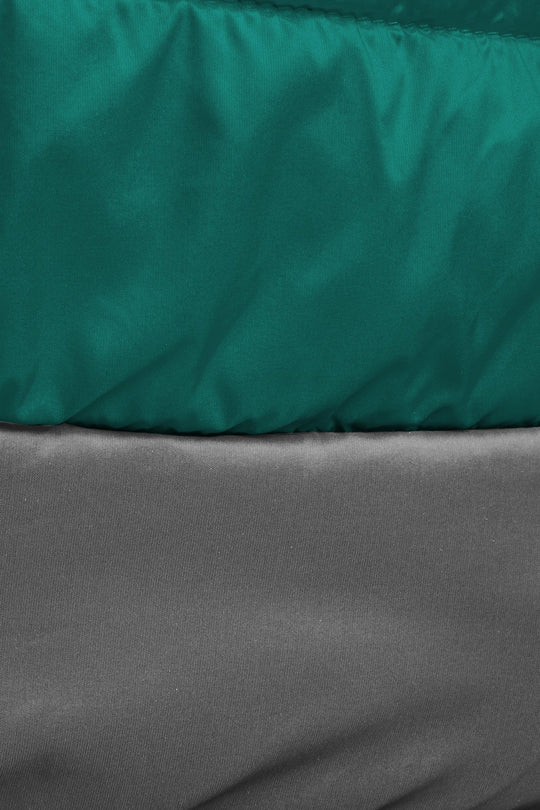 Refreshful Silkwool Jakce Herren Ocean Green - Grey detail
