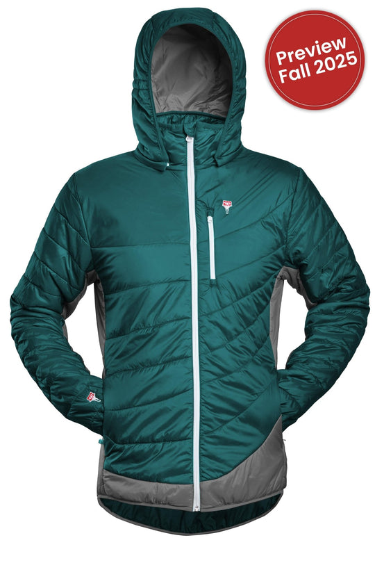 Refreshful Silkwool Jakce Herren Ocean Green - Grey Preview