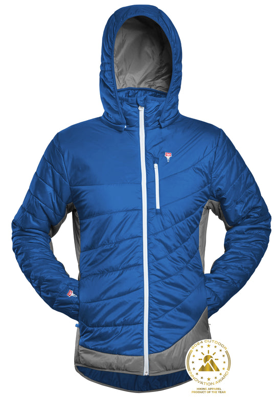 Refreshful SilkWool Jacket | Men´s | Skydiver Blue - Grey