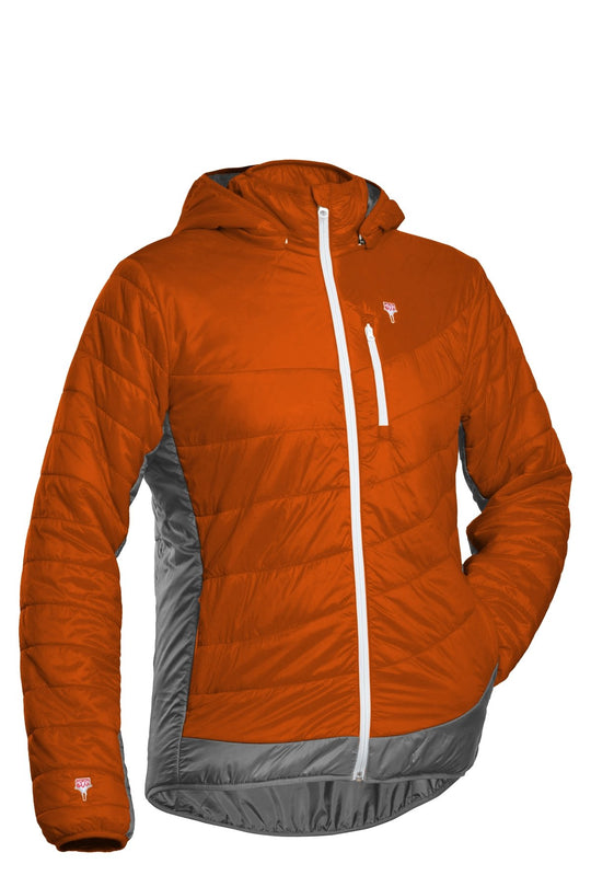 Odświeżająca kurtka z jedwabiu i wełny | Męska | Tiger Orange-Grey