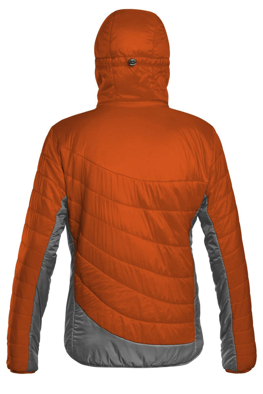 Odświeżająca kurtka z jedwabiu i wełny | Męska | Tiger Orange-Grey