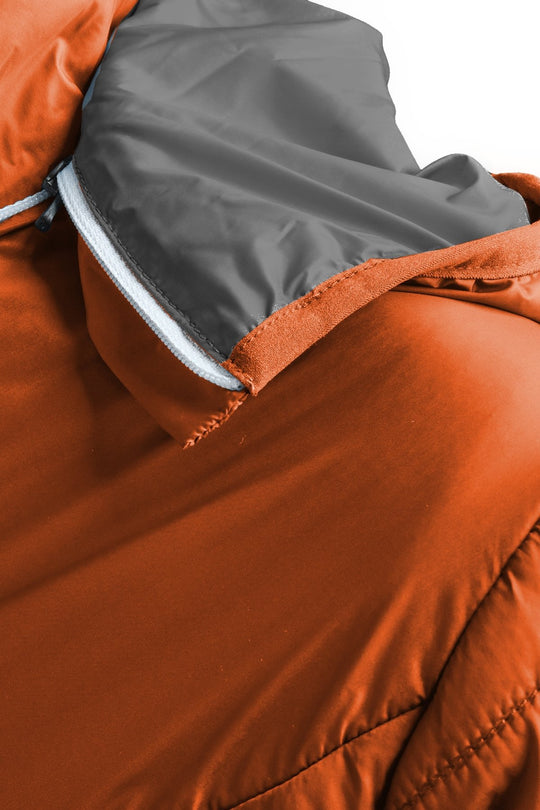 Odświeżająca kurtka z jedwabiu i wełny | Męska | Tiger Orange-Grey