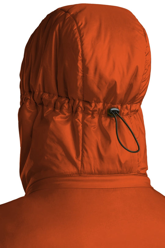 Odświeżająca kurtka z jedwabiu i wełny | Męska | Tiger Orange-Grey