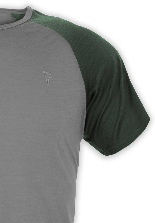 Woodwool Shirt Mr Kirk Grau / Grün