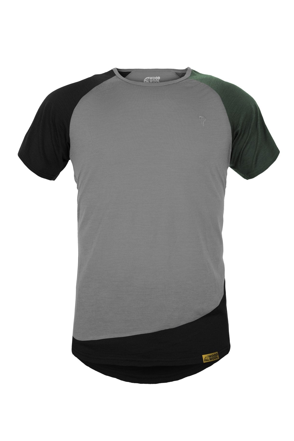WoodWool T-Shirt Mr. Kirk | Slate Grey - Black