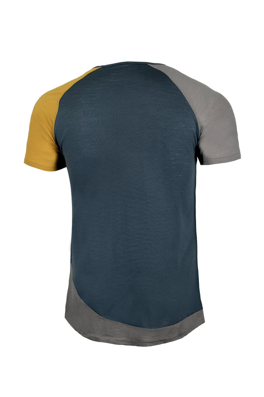 Woodwool t-shirt Mr Kirk Blau Rucken