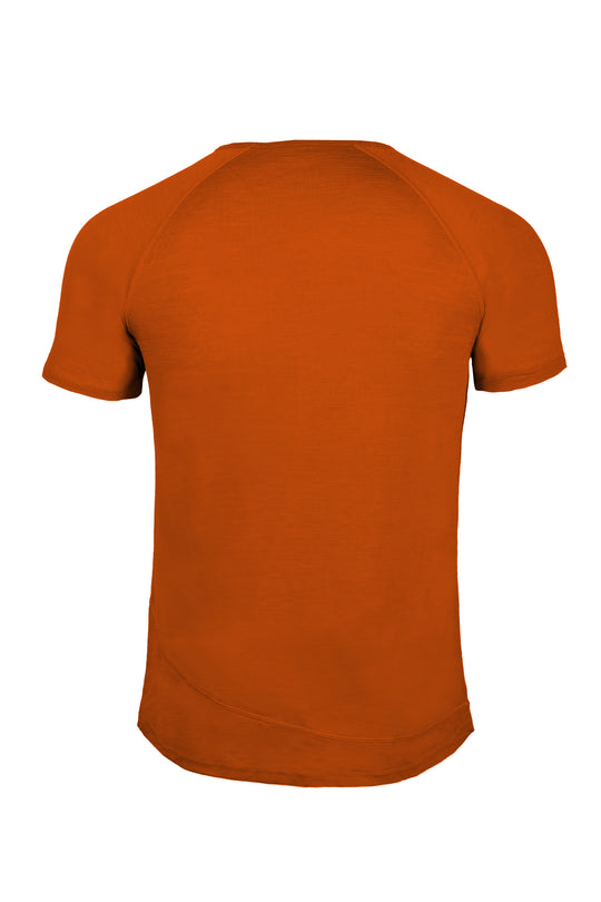 WoodWool T-Shirt Mr. Pike | Tiger Orange