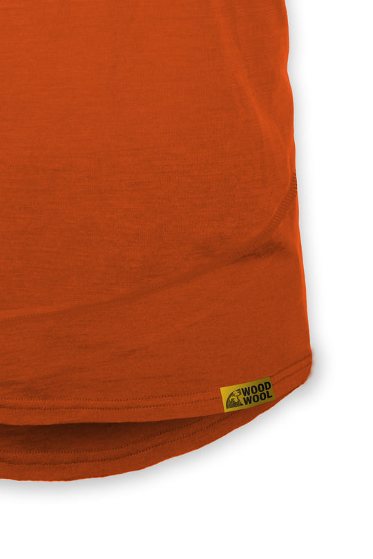 WoodWool T-Shirt Mr. Pike | Tiger Orange