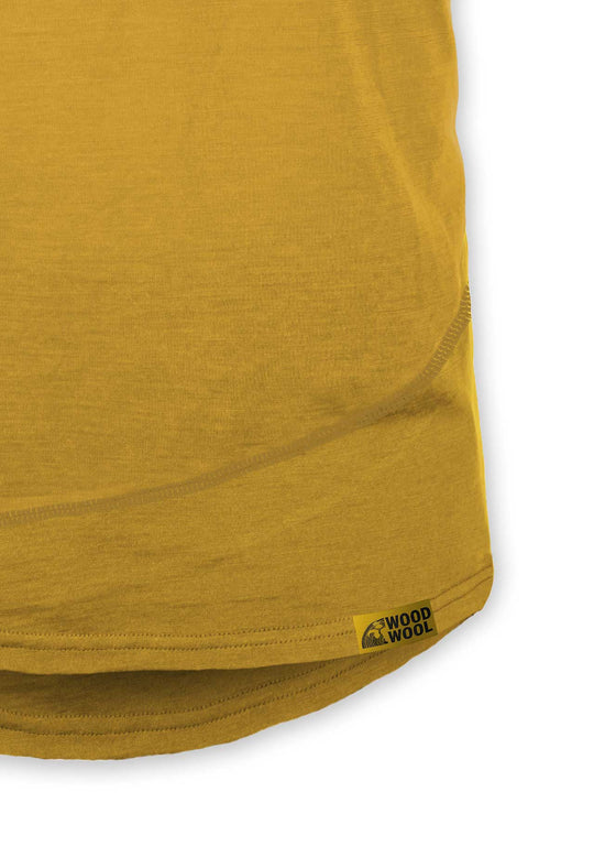 Woodwool Shirt Mr Kirk gelb Logo