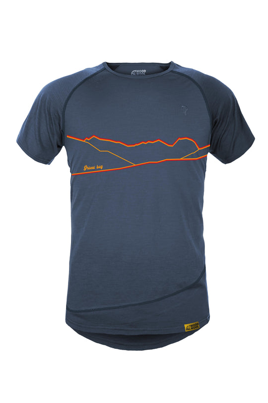 Woodwool t-shirt men blue