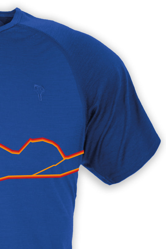 WoodWool T-Shirt Mr. McCoy | Skydiver Blue