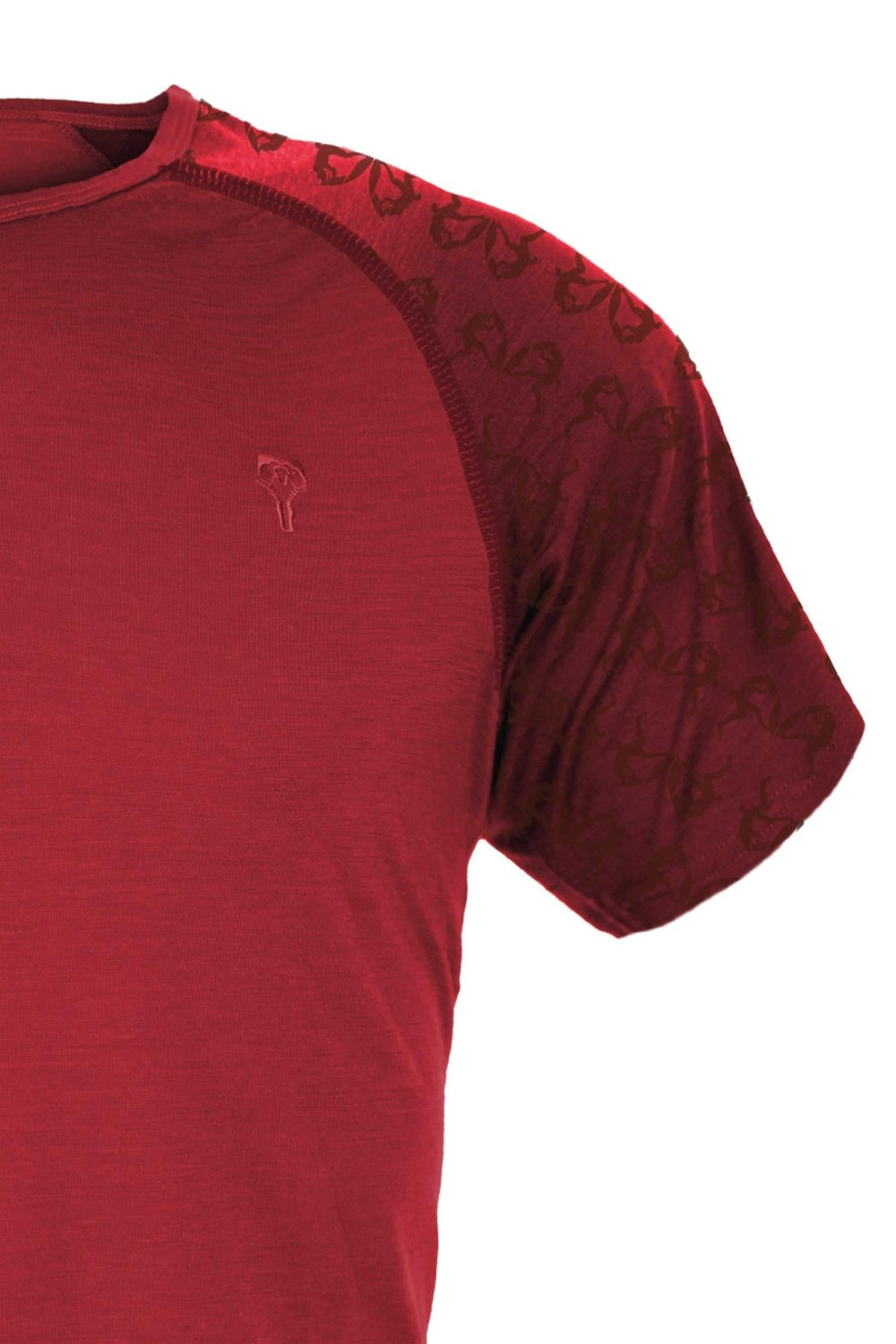WoodWool T-shirt Mr Sulu Boulder Fired Red Brick Shoulder