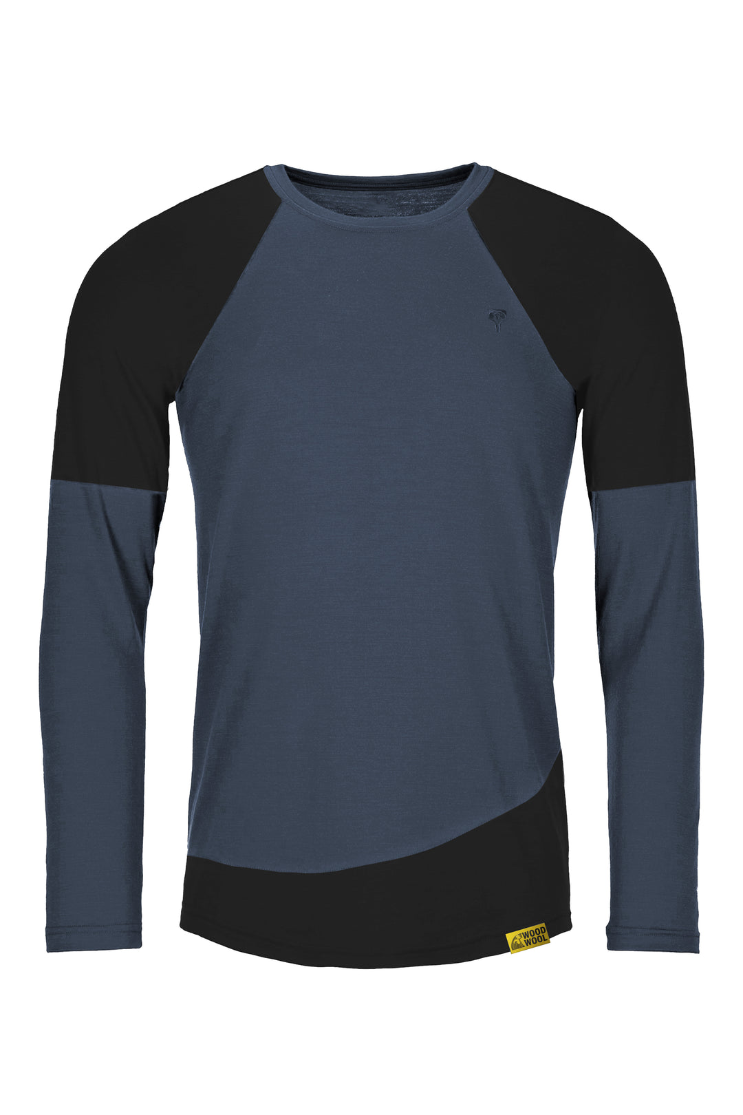 WoodWool Longsleeve Mr. Picard | Ocean Cavern - Black